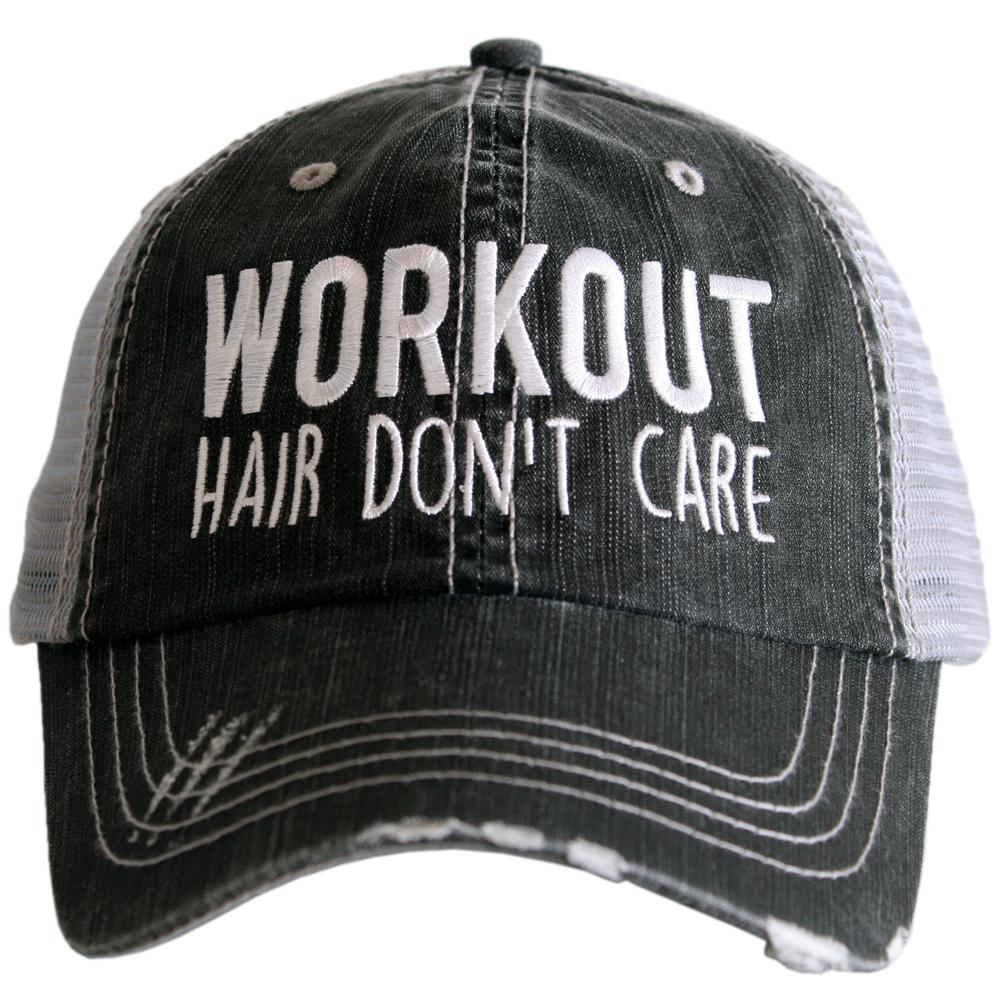 WORKOUT HAIR DON'T CARE TRUCKER HATS